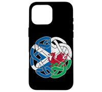 Scotland Wales Flag Celtic Knot Scottish Welsh Dragon Case for iPhone 16 Pro Max