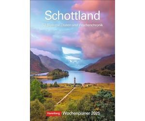 Scotland Weekly Planner 2025-53 Sheets with Quotes and Weekly Chronicle: Beautiful and Practical: Diary with Great Photos of Scotland, Organisational (Weekly Planner Harenberg)