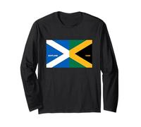 Scotland Yard Funny Scottish Jamaican Flag Scotland Jamaica Long Sleeve T-Shirt
