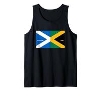 SCOTLAND YARD Funny Scottish Jamaican Flag Scotland Jamaica Tank Top