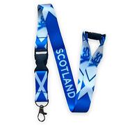 Scotland Yes Flag Lanyard - Scottish Referendum Independence Vote - with Detachable Buckle Clip & Safety Breakaway