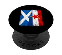 Scotland Yugoslavia Half Flag Scottish Yugoslavian Heritage PopSockets Adhesive PopGrip