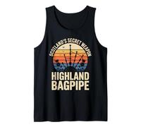 Scotland's Secret Weapon The Great Highland Bagpipe Tank Top