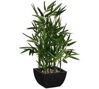 Scotrade Artificial Bamboo Plant in Black Pot 46cm Home Decoration