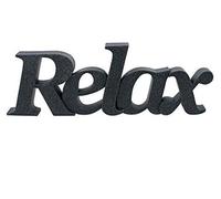 scotrade MND Brand New Style Durable Resin Relax Word Decor Bathroom Decoration Gift idea - Grey