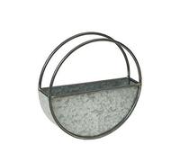 scotrade MND Round Galvanised Wall Planter Metal Material Vases plant decor use