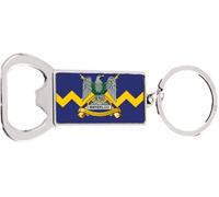 Scots Dragoon Guards Military Remembrance Rectangle Bottle Opener Metal Keyring and Velvet Gift Bag