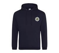 Scots Guards Embroidered Men's Hoodie British Army Insignia MOD Hooded Sweatshirt Embroidery ** 9 Colours Available ** (UK, Alpha, XXL, Regular, Regular, Navy)