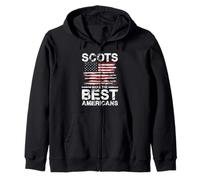 Scots Make The Best Americans Flag Zip Hoodie