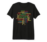 Scots Words Scottish Language Vocabulary Word Cloud Shirt Premium T-Shirt