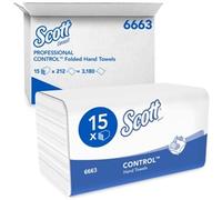 Scott 1-Ply Performance Hand Towels 212 Sheets (Pack of 15) 6663