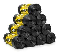 Scott 11 Black Bin Bags, 200 Pack, 75L, 30 Microns - Leak-Proof, Strong Plastic Bin Liners - Refuse Sacks Ideal for Kitchen, Home, DIY & Garden, Household, Office & Catering