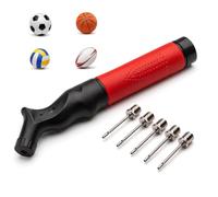 Scott 11 Sports Ball Pump with 5 Needles, Fast Push & Pull Inflator, Lightweight Hand Pump for Football, Basketball, Volleyball, Rugby & Other Inflatable Sports Balls