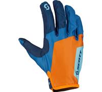 Scott 350 Race Evo Blue/Orange Motocross Gloves, blue/orange, size L