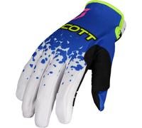 Scott 350 Race Evo Motocross Gloves, blue-yellow, size S for Men