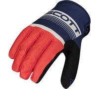 Scott 350 Race Motocross Gloves, blue/orange, size XL
