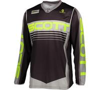 Scott 350 Race Motocross Jersey, grey/yellow, size XXL