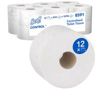 Scott 8591 Scott Toilet Tissue Centrefeed 2 Ply 204M (PK-12 ROLLS-833 Sheet)