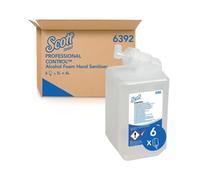 Scott Alcohol Foam Hand Sanitiser 1L Refill Clear Pack of 6 6392