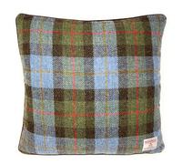 Scott and MacKenzie Harris Harris Tweed MacLeod Tartan Square Cushion Cover