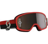 Scott Buzz Pro Chrome Kids Motocross Goggles, red