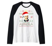 Scott Composer Joplin Around The Christmas Tree Raglan Baseball Tee