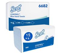 Scott Control Blue Interfold Hand Towels, V-Fold 1-Ply Paper Towels With Airflex Technology For Hygienic Hand Drying, Fsc &