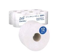 Scott Control Centrefeed Toilet Rolls 8591-2 Ply Toilet Paper 12 Toilet Roll M3