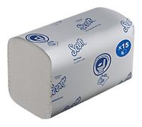 Scott Control Flushable Disposable White Folded Paper Hand Towels 1 Ply 6659 15 Packs x 322 Sheets