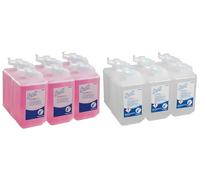 Scott Control Foam Antibacterial Soap 6348 - Unscented Foaming Hand Soap and Scott Essential Foam Everyday Use Hand Wash 6340 - Scented Foaming Hand Soap - 12 x 1 Litre Refills