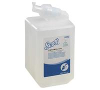 Scott Control Foam Hand Cleanser 6342, Unscented Foaming Hand Soap For Frequent Use, Gentle, Eco-Certified Refill 1 X 1L Clear