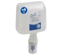 Scott® Control™ Foam Hand Cleanser 6345, Unscented Foaming Hand Soap for Frequent Use, Fragrance-Free, Gentle Formula - 4 x 1.2L Clear Refills (4.8L Total)