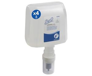 Scott® Control™ Foam Hand Cleanser 6345, Unscented Foaming Hand Soap for Frequent Use, Fragrance-Free, Gentle Formula - 4 x 1.2L Clear Refills (4.8L Total)