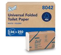 Scott Control Folded Toilet Tissue 8042, FSC Certified, 36 x 250 Sheets