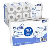 Scott Control Small Roll Toilet Tissue 3 Ply 8558 30 Rolls x 300 Sheets