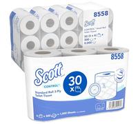 Scott Control Toilet Tissue 3 Ply 8558 30 Rolls of 300 Sheets