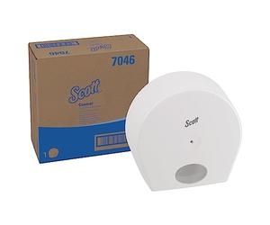 Scott Control Toilet Paper Dispenser 7046 - 1 x White Toilet Roll Dispenser