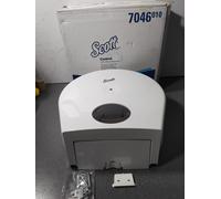 Scott Control Toilet Tissue Dispenser Centrefeed Roll White Jumbo 7046