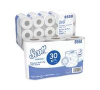 Scott Control Toilet Tissue Standard Roll 3-Ply White 8558 Pack 30