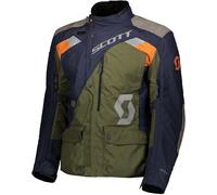 Scott Dualraid Dryo Motorcycle Textile Jacket, dark blue/green, size Short 4XL