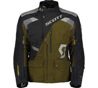 Scott Dualraid Dryo Motorcycle Textile Jacket, olive green/black, size Short XL