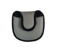 Scott Edward 1/3Pcs Long Neck Mesh Golf Club Headcovers Set Golf Club Head Covers for Driver Fairway Hybrids Woods Putter(Putter Grey)