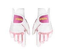 Scott Edward 1 Pair Microfiber Women's Golf Gloves Both Hand, 2 Pack Left Right Hand Nylon Buckle Ladies Sports Gloves, Non-slip Wear-resistant Gloves, Enhanced Grip And Comfort (Pink, 21)