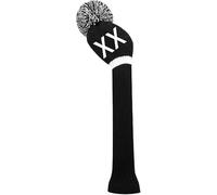 Scott Edward 1 Piece Driver Wood（460cc) Knit Golf Head Cover, Customized Numbers/Letters, Such as 1, 3, 5, S, L,Single Side,Black and White Stripe
