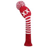 Scott Edward 1 Piece Driver Wood Knit Golf Head Cover, Customized Numbers/Letters, Such as 1, 3, 5, S, L,Single Side,Crimson Red