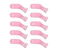 Scott Edward 10 Pcs Golf Club Head Covers for Irons Cuteness Basically Socks Shape Washable Durable Golf Club Head Protector Double Sided Knit for All Brands Callaway, Ping, Taylormade, Cobra Etc