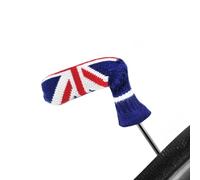 Scott Edward 1PCS Golf Knitted Blade Putter Cover,Double Layers knit,Cute and Soft Acrylic Fabric,Single/Double Sided Customization（UK Flag)