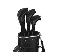 Scott Edward 3Pcs Long Neck Mesh Golf Club Headcovers Set Golf Club Head Covers for Driver Fairway Hybrids Woods