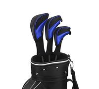 Scott Edward 3Pcs Long Neck Mesh Golf Club Headcovers Set Golf Club Head Covers for Driver Fairway Hybrids Woods