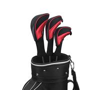 Scott Edward 3Pcs Long Neck Mesh Golf Club Headcovers Set Golf Club Head Covers for Driver Fairway Hybrids Woods